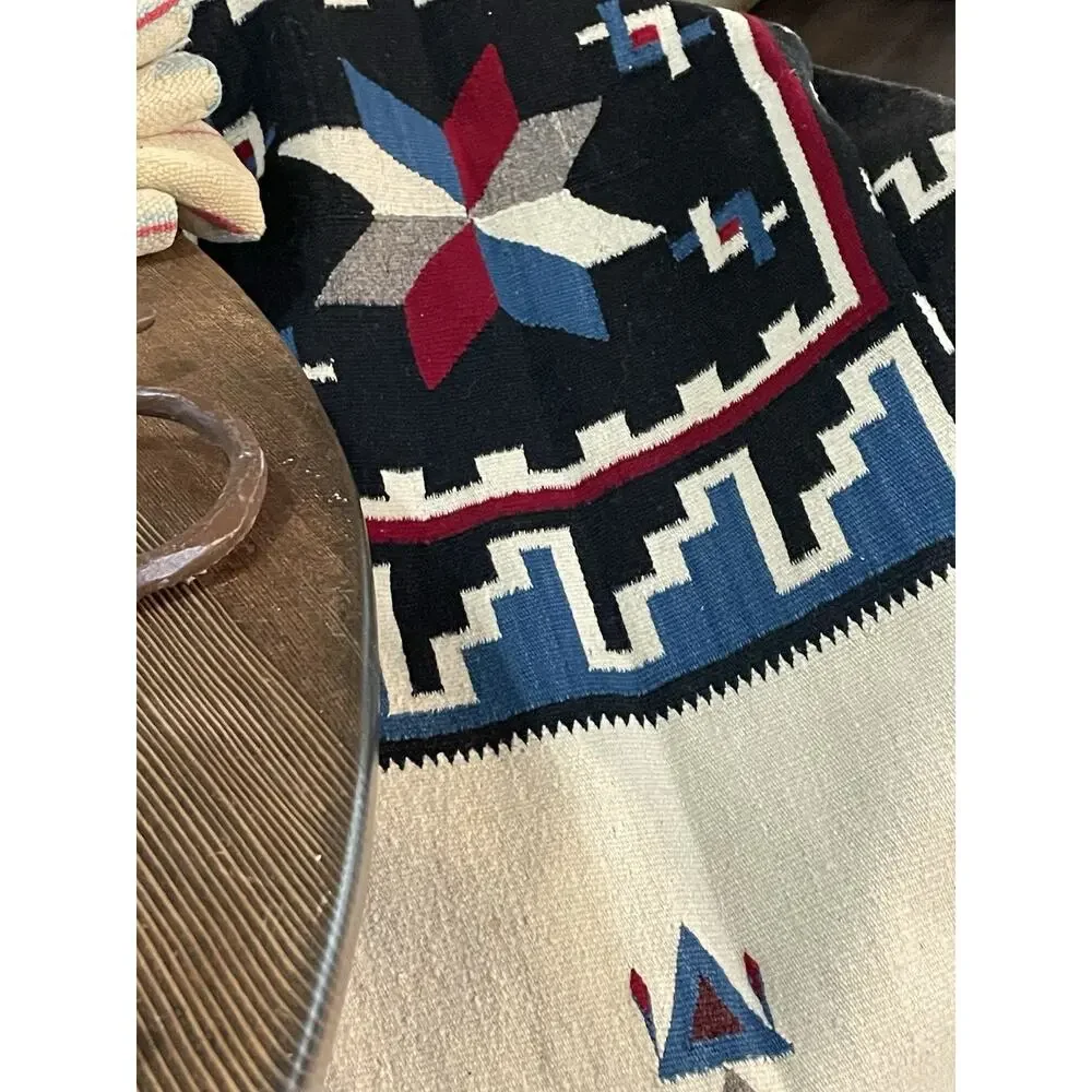 Awesome Rare Texcoco Mexican Rug